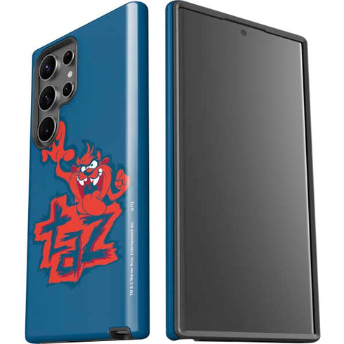 Looney Tunes Tasmanian Devil Blue Galaxy S23 Ultra Pro Case