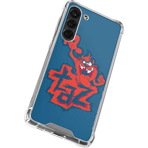 Looney Tunes Tasmanian Devil Blue Galaxy S24 FE Clear Case