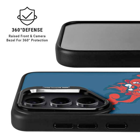Looney Tunes Tasmanian Devil Blue Galaxy S25 Kickstand Case