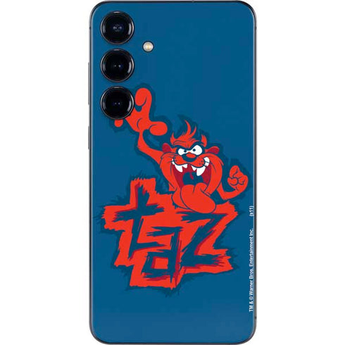 Looney Tunes Tasmanian Devil Blue Galaxy S24 Plus Skin