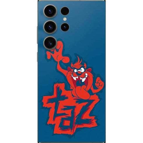Looney Tunes Tasmanian Devil Blue Galaxy S25 Ultra Skin