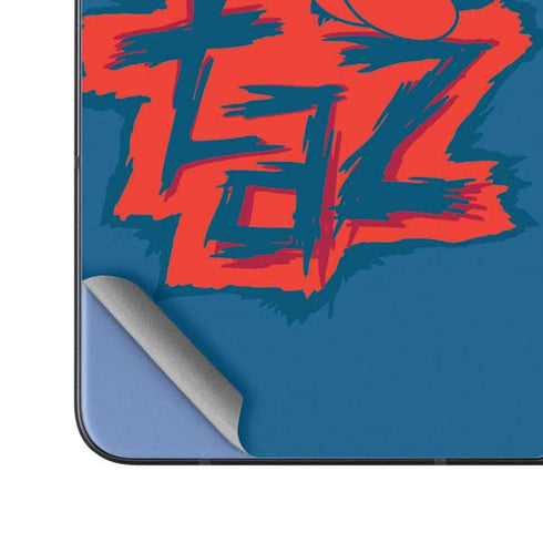 Looney Tunes Tasmanian Devil Blue Galaxy Z Fold5 5G Skin