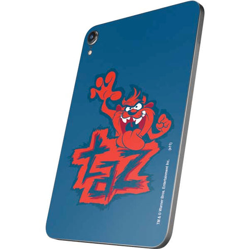 Looney Tunes Tasmanian Devil Blue Apple iPad Mini Skin