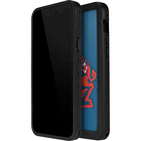 Looney Tunes Tasmanian Devil Blue iPhone 15 Pro Waterproof Case
