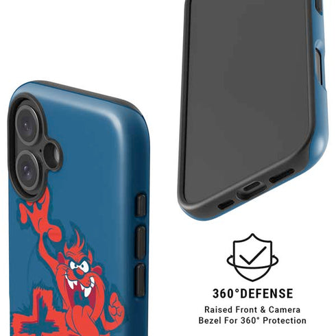 Looney Tunes Tasmanian Devil Blue iPhone 16 Plus Magsafe Impact Case