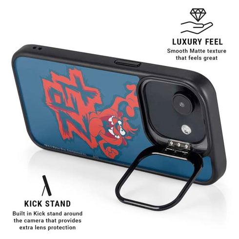 Looney Tunes Tasmanian Devil Blue iPhone 16e Kickstand Case
