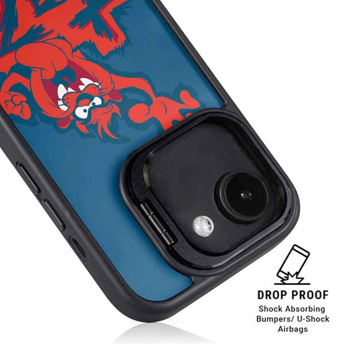 Looney Tunes Tasmanian Devil Blue iPhone 16e Kickstand Case