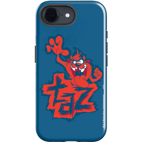 Looney Tunes Tasmanian Devil Blue iPhone 16e Impact Case