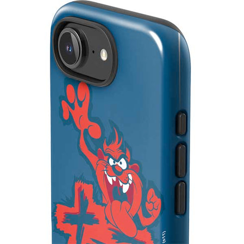 Looney Tunes Tasmanian Devil Blue iPhone 16e Impact Case