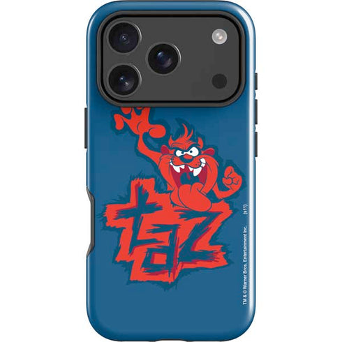 Looney Tunes Tasmanian Devil Blue iPhone 18 Pro Impact Case