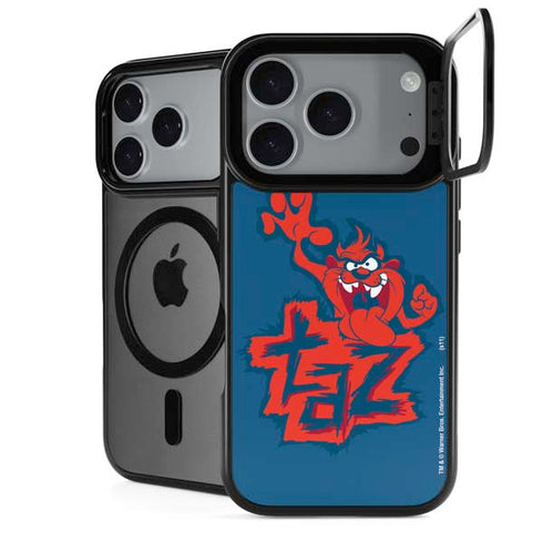 Looney Tunes Tasmanian Devil Blue iPhone 18 Pro Kickstand Case