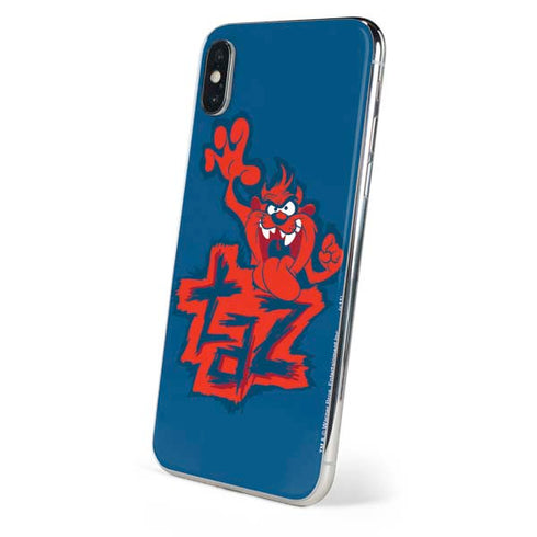 Looney Tunes Tasmanian Devil Blue iPhone XS Skin