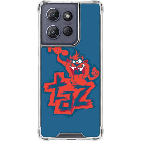 Looney Tunes Tasmanian Devil Blue Moto G 5G (2025) Clear Case
