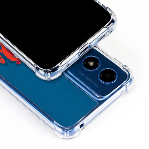 Looney Tunes Tasmanian Devil Blue Moto G 5G (2024) Clear Case