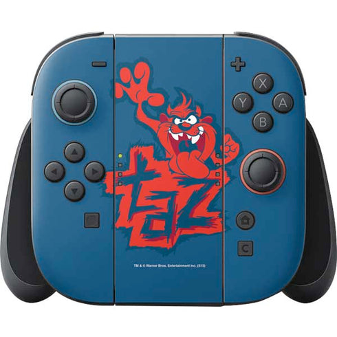 Looney Tunes Tasmanian Devil Blue Nintendo Switch 2 (2025) Joy-Con Controller Skin