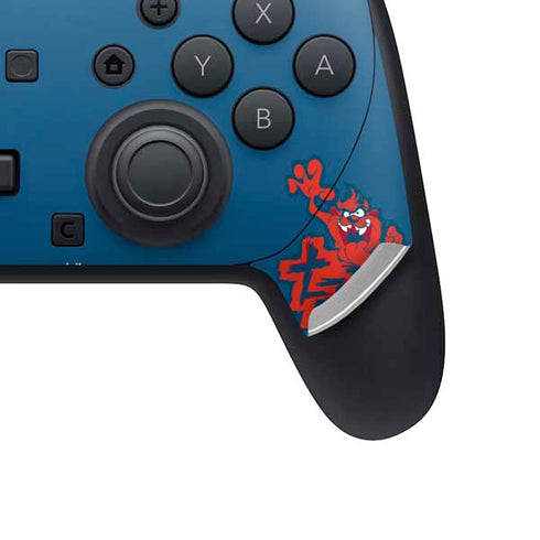 Looney Tunes Tasmanian Devil Blue Nintendo Switch 2 (2025) Pro Controller Skin