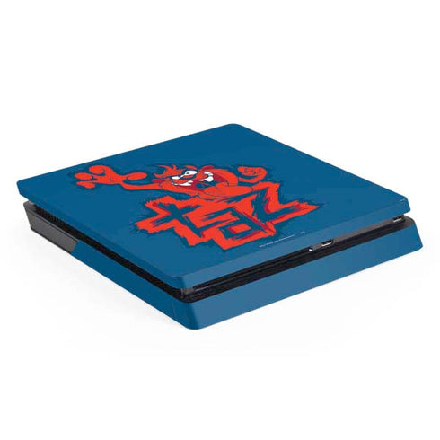 Looney Tunes Tasmanian Devil Blue PS4 Slim Skin