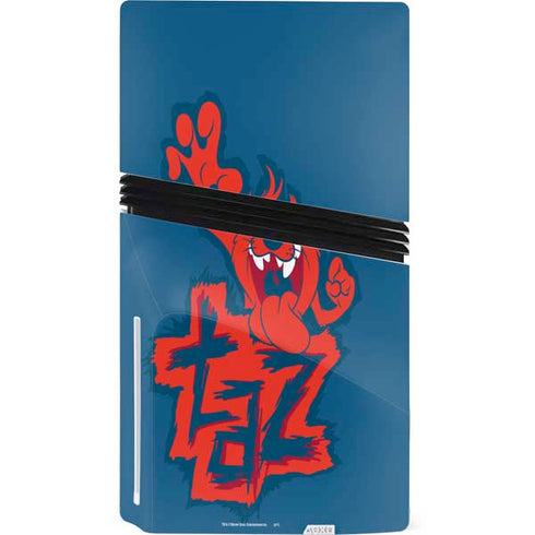 Looney Tunes Tasmanian Devil Blue PS5 Pro Disk Console Skin