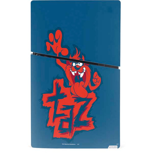Looney Tunes Tasmanian Devil Blue PS5 Slim Digital Edition Console Skin