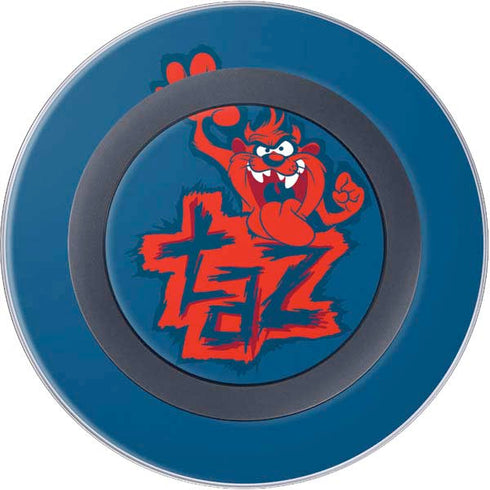Looney Tunes Tasmanian Devil Blue Wireless Charger Skin