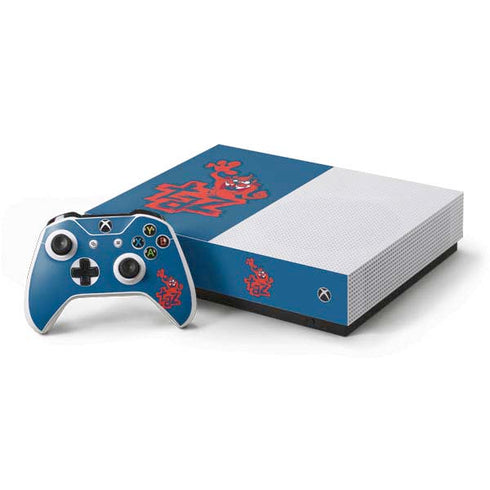 Looney Tunes Tasmanian Devil Blue Xbox One S All-Digital Edition Bundle Skin