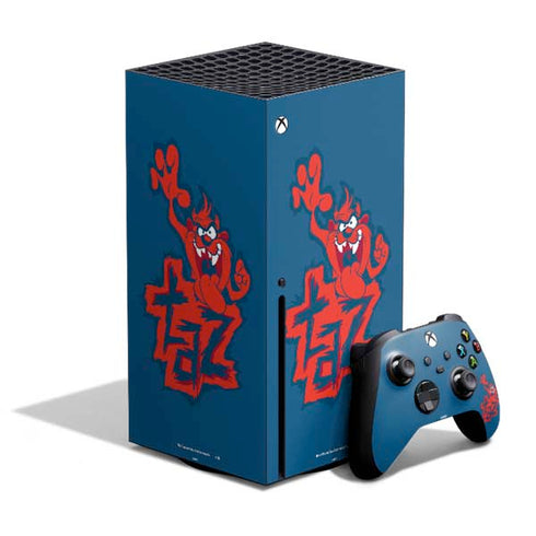 Looney Tunes Tasmanian Devil Blue Xbox Series X Skins