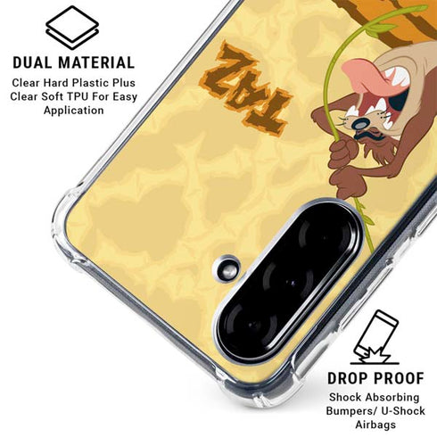Looney Tunes Tasmanian Devil Rope Swing Galaxy A36 5G Clear Case