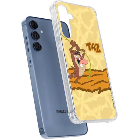 Looney Tunes Tasmanian Devil Rope Swing Galaxy A55 5G Clear Case