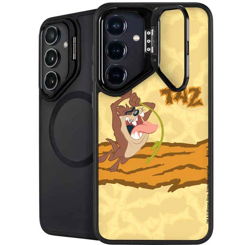 Looney Tunes Tasmanian Devil Rope Swing Galaxy S25 Kickstand Case