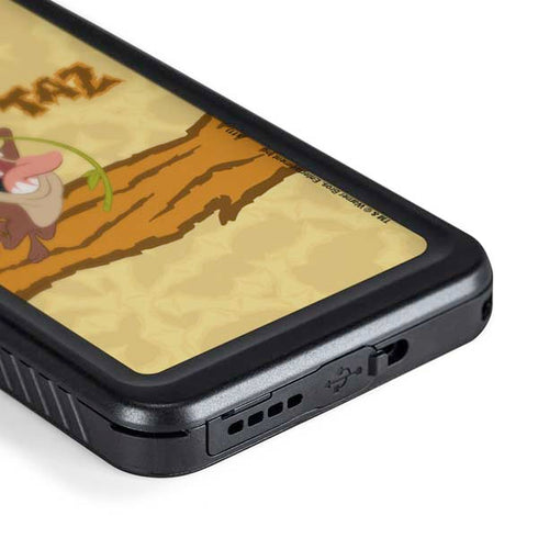 Looney Tunes Tasmanian Devil Rope Swing Galaxy S24 Plus Waterproof Case