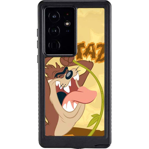 Looney Tunes Tasmanian Devil Rope Swing Galaxy S24 Ultra Waterproof Case