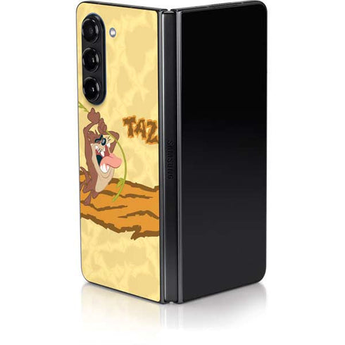 Looney Tunes Tasmanian Devil Rope Swing Galaxy Z Fold5 5G Skin