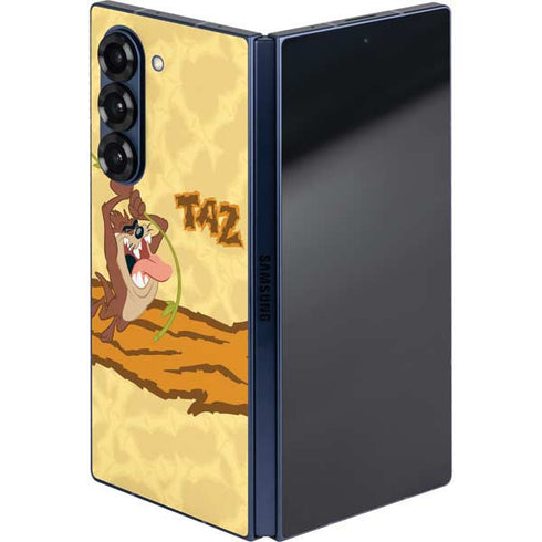 Looney Tunes Tasmanian Devil Rope Swing Galaxy Z Fold6 Skin