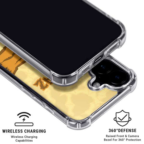 Looney Tunes Tasmanian Devil Rope Swing iPhone 16 Plus Clear Case