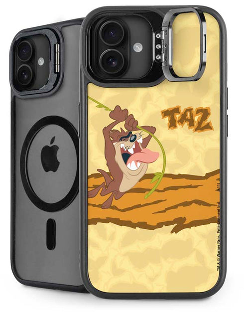 Looney Tunes Tasmanian Devil Rope Swing iPhone 16 Plus Kickstand Case