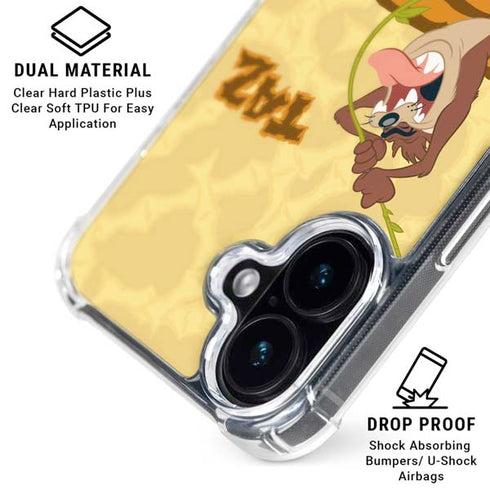 Looney Tunes Tasmanian Devil Rope Swing iPhone 16 Plus MagSafe Case