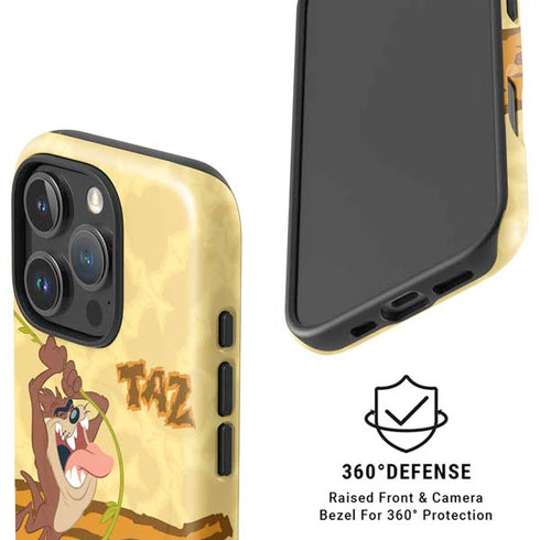 Looney Tunes Tasmanian Devil Rope Swing iPhone 16 Pro Max Magsafe Impact Case