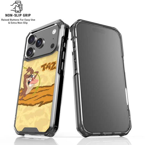 Looney Tunes Tasmanian Devil Rope Swing iPhone 18 Pro Clear Case