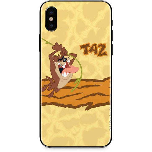 Looney Tunes Tasmanian Devil Rope Swing iPhone XS Skin