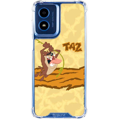 Looney Tunes Tasmanian Devil Rope Swing Moto G 5G (2024) Clear Case