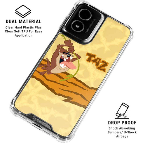 Looney Tunes Tasmanian Devil Rope Swing Moto G Power 5G (2024) Clear Case