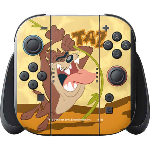 Looney Tunes Tasmanian Devil Rope Swing Nintendo Switch 2 (2025) with Joy-Con Skin