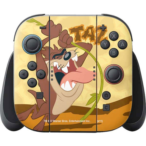 Looney Tunes Tasmanian Devil Rope Swing Nintendo Switch 2 (2025) Joy-Con Controller Skin