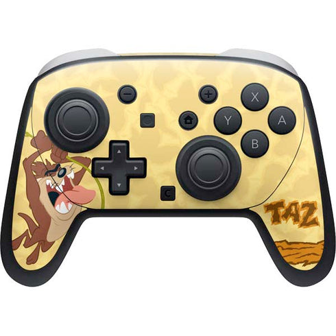 Looney Tunes Tasmanian Devil Rope Swing Nintendo Switch 2 (2025) Pro Controller Skin