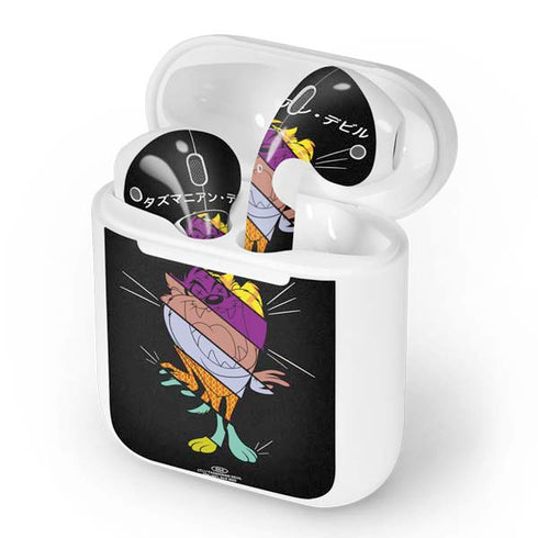 Looney Tunes Tasmanian Devil Sliced Juxtapose Apple AirPods Skin