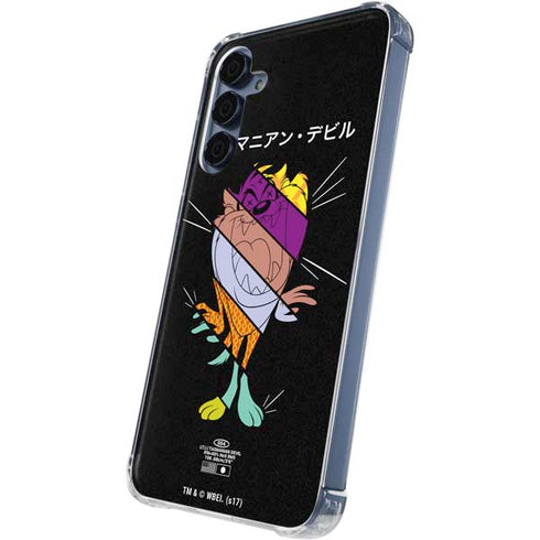 Looney Tunes Tasmanian Devil Sliced Juxtapose Galaxy A55 5G Clear Case