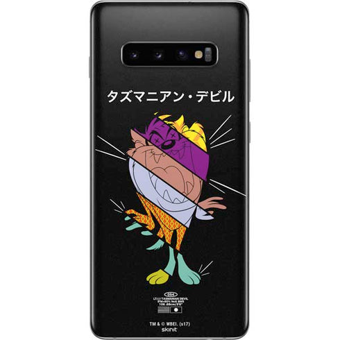 Looney Tunes Tasmanian Devil Sliced Juxtapose Galaxy S10 Plus Skin