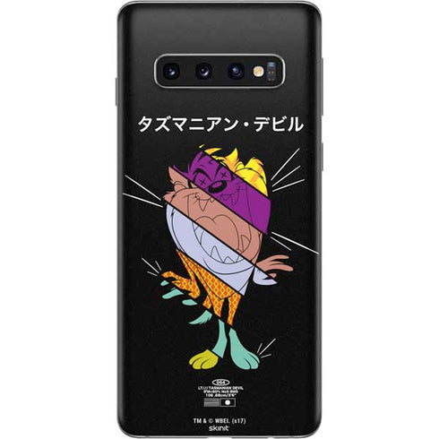 Looney Tunes Tasmanian Devil Sliced Juxtapose Galaxy S10 Skin