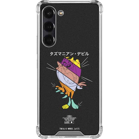 Looney Tunes Tasmanian Devil Sliced Juxtapose Galaxy S24 FE Clear Case