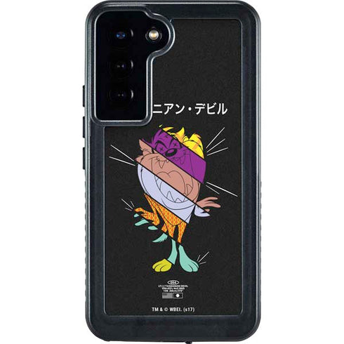 Looney Tunes Tasmanian Devil Sliced Juxtapose Galaxy S24 Plus Waterproof Case